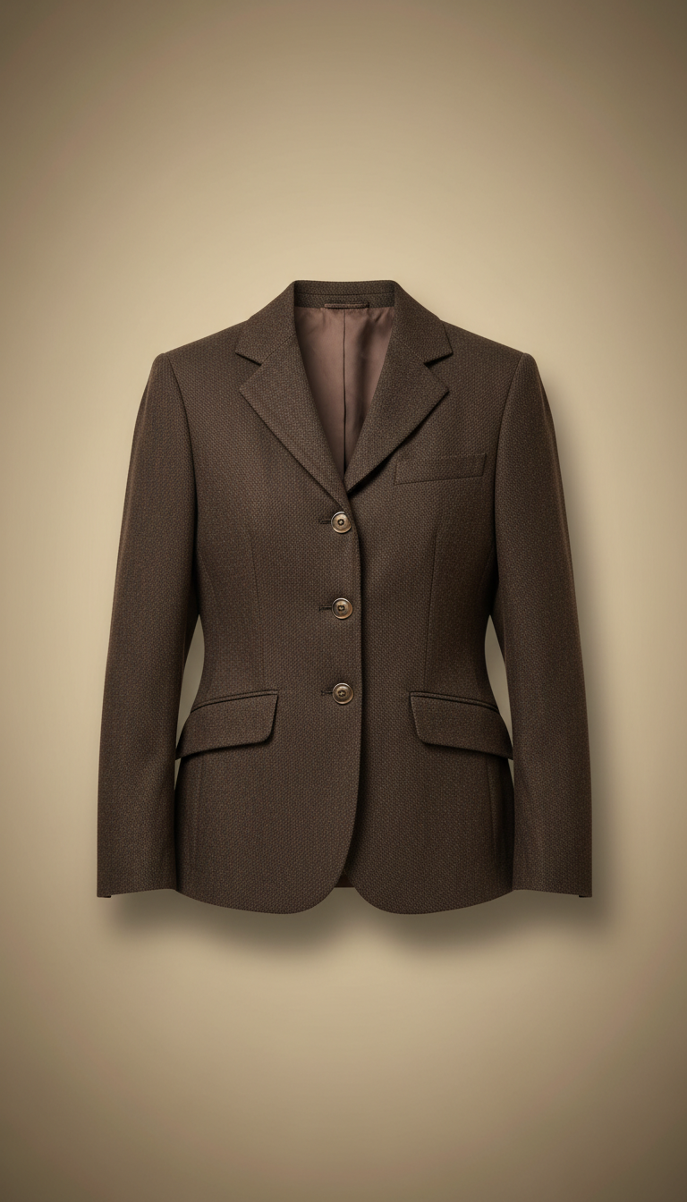 Tailored Riding Jacket with Italian Wool
