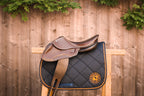 Childeric Jumping Saddle Pad Black-Navy/Orange