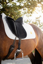 Childeric Dressage Saddle Pad White/Orange
