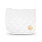Childeric Dressage Saddle Pad White/Orange